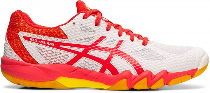 ASICS Gel-Blade 7 White / Laser Pink